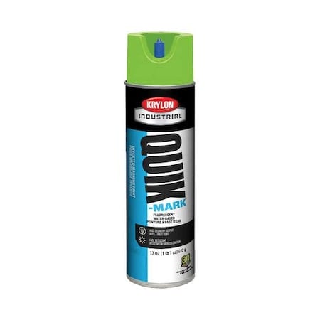 Inverted Marking Paint, 17 oz., Fluorescent Safety Green, Water -Based MPN:A03630004