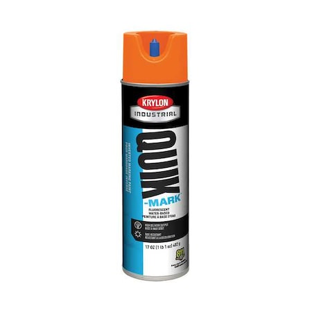 Inverted Marking Paint, 17 oz., Fluorescent Orange, Water -Based MPN:A03700004