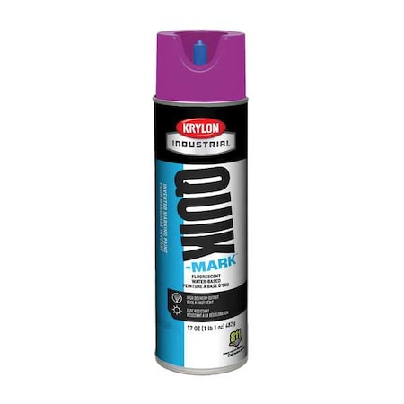 Inverted Marking Paint, 17 oz., Fluorescent Purple, Water -Based MPN:A03715004