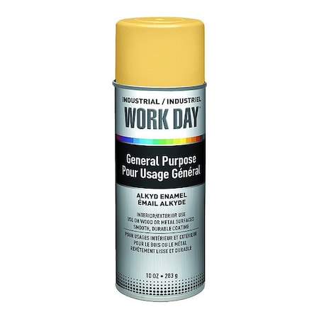 Spray Paint, Yellow, Gloss, Solvent, 10 oz MPN:A04406007