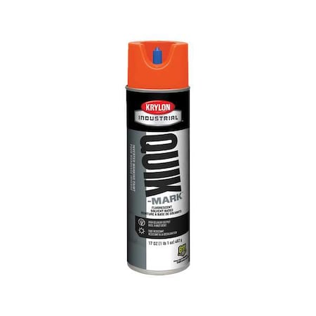 Inverted Marking Paint, 17 oz., Fluorescent Red/Orange, Solvent -Based MPN:AT3701007