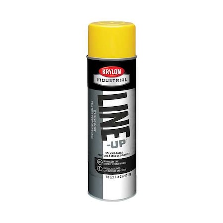 Pavement Striping Paint, 18 oz., Highway Yellow, Solvent -Based MPN:K00830108