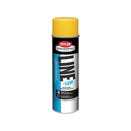 Athletic Field Striping Paint, 17 oz., Athletic Yellow, Water -Based MPN:K00830608