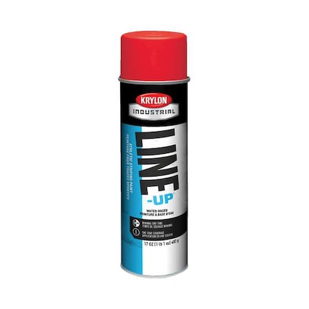 Athletic Field Striping Paint, 17 oz., Athletic Scarlet, Water -Based MPN:K00830808