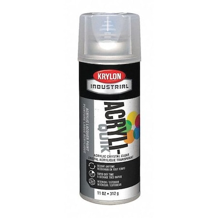 Spray Paint, Crystal Clear, Gloss, Solvent, 12 oz MPN:K01301A07