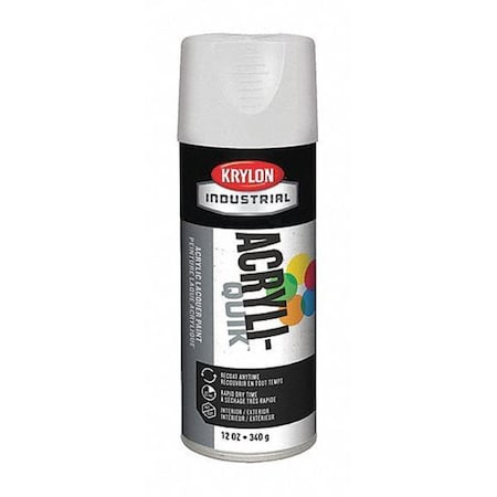 Spray Paint, White, Gloss, Solvent, 12 oz MPN:K01501A07