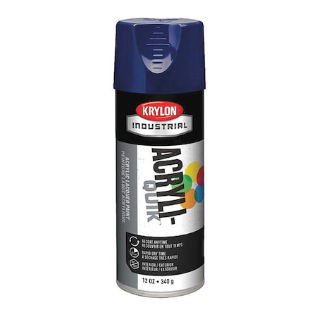 Spray Paint, Regal Blue, Gloss, Solvent, 12 oz MPN:K01901A07