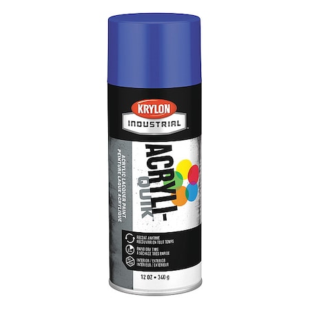 Spray Paint, True Blue, Gloss, Solvent, 12 oz MPN:K01910A07