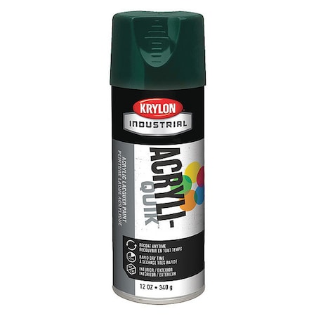 Spray Paint, Hunter Green, Gloss, Solvent, 12 oz MPN:K02001A09