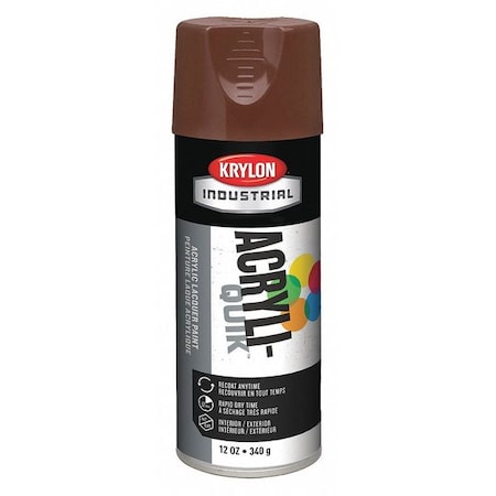Spray Paint, Leather Brown, Gloss, Solvent, 12 oz MPN:K02501A07