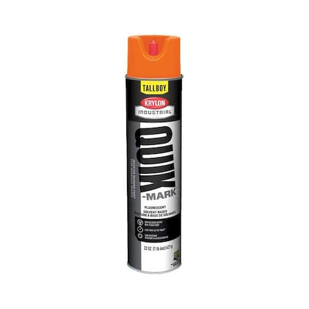 Inverted Marking Paint, 22 oz., Fluorescent Orange, Solvent -Based MPN:T03702007