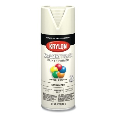 Colormaxx Paint + Primer Satin Ivory 12 OZ. MPN:K05567007