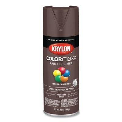 Colormaxx PAINT+PRIMER Satin Leather Brown 12OZ MPN:K05569007