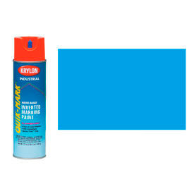 Krylon Industrial Quik-Mark Wb Inverted Marking Paint Fluor. Caution Blue - A03620004 A03620004 - Pkg Qty 12