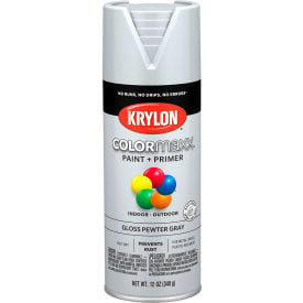Colormaxx Paint + Primer Gloss Pewter Gray 12OZ MPN:K05531007