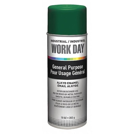(12CAN/Case) 10 OZ. Workday Enamel Paint Green MPN:A04408007