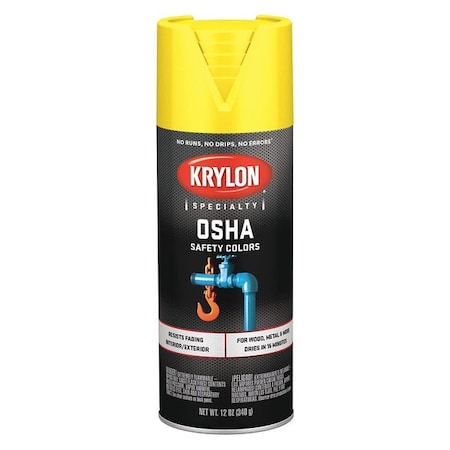 Krylon Osha Safety Yellow Spray Paint 12OZ MPN:K01813777