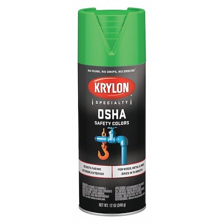 Krylon Osha Safety Greenspray Paint 12OZ MPN:K02012777