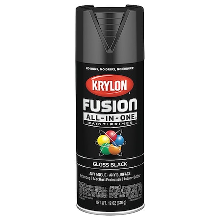 Fusion All-In-One Glossblack Spray Paint MPN:K02702007