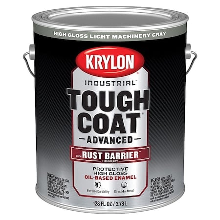 Exterior Protective Coating, Gloss, Oil/Alkyd Base, Light Machinery Gray, 1 gal MPN:K00831008