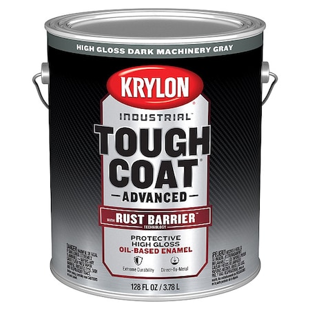 Exterior Protective Coating, Gloss, Oil/Alkyd Base, Dark Machinery Gray, 1 gal MPN:K00871008