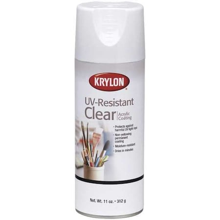 Spray Paint, Clear, Gloss, Solvent, 11 oz MPN:K01305007