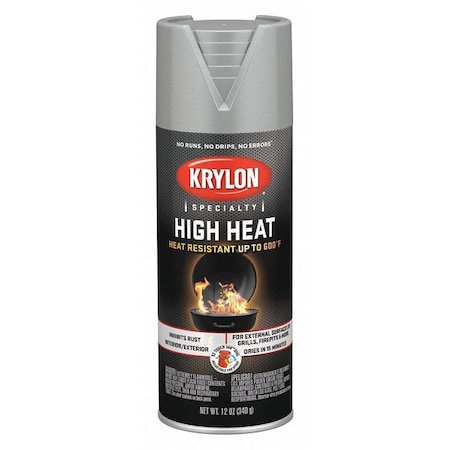 Metallic Spray Paint, Aluminum, Metallic, Solvent, 12 oz MPN:K01407777