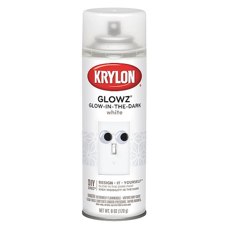 Spray Paint, White, Gloss, Solvent, 6 oz MPN:K03152007