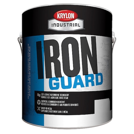 Interior/Exterior Paint, Glossy, Water Base, Gray, 1 gal MPN:K11006631