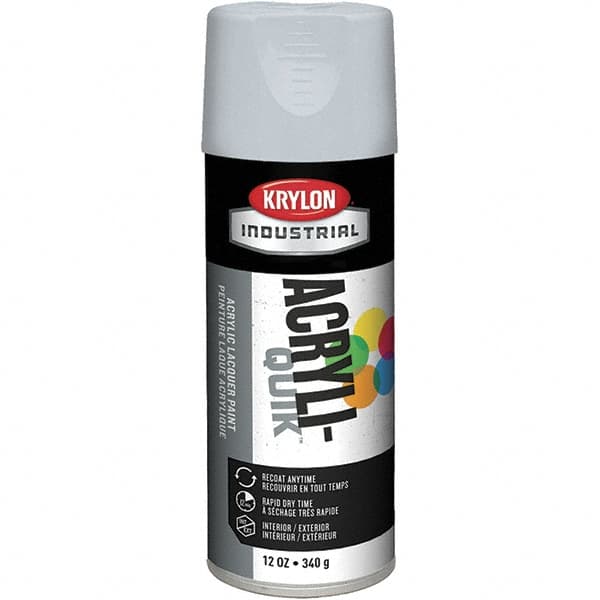 Lacquer Spray Paint: White, Flat, 16 oz MPN:K01502A07