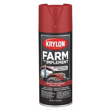 Farm and Impl Aero PAINT12 Oz Net Wt - Mf Red MPN:K01939008