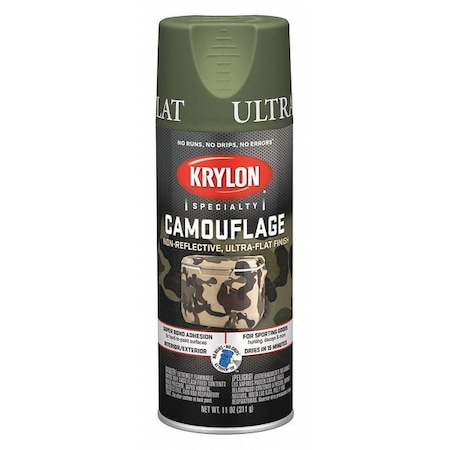 Camouflage Spray Paint Woodland Lt Green 11 Oz MPN:K04296077