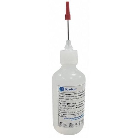 High-Performance Lubricant, 0.5 oz, Bottle, PFPE Base, 500 Degrees F Max Op Temp, Colorless MPN:LANGPL106