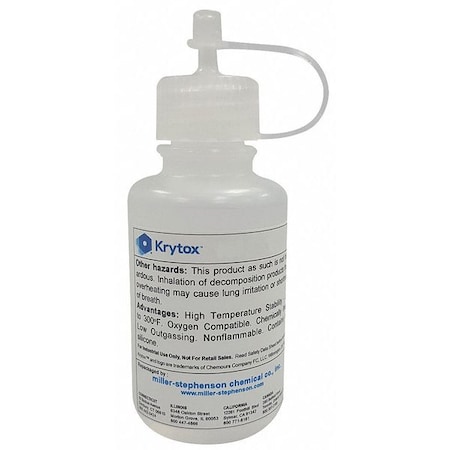 High-Performance Lubricant, 4 oz, Bottle, PFPE Base, 338 Degrees F Max Op Temp, Colorless MPN:LDB157FSH