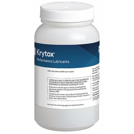 High-Performance Lubricant, 0.5 kg, Pail, PFPE Base, 500 Degrees F Max Op Temp, Colorless MPN:LFGPL106