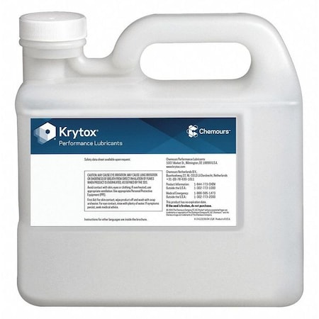 High-Performance Lubricant, 5 kg, Pail, PFPE Base, 310 Degrees F Max Op Temp, Colorless MPN:LJGPL103