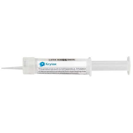 Grease, 0.5 oz, Syringe, Synthetic Base, 680 Degrees F Max Op Temp, White MPN:XHT-BDZ