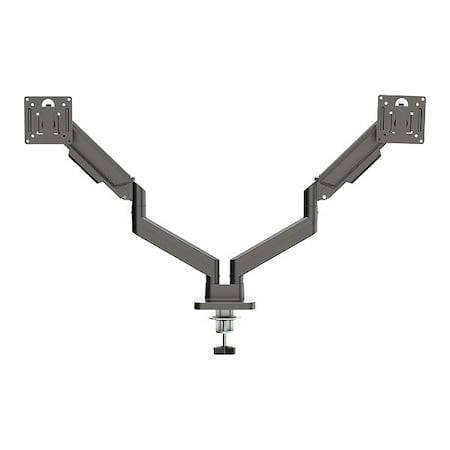Dual Monitor Stand, Black, 22 lb Cap. MPN:KS-32DMA