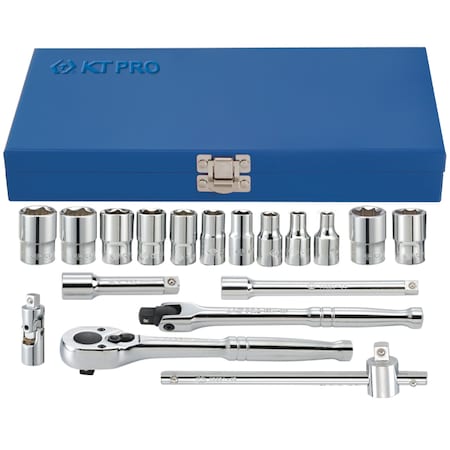 Socket Set, 1/4 Drive, Metric, 18 Piece MPN:A2504MR