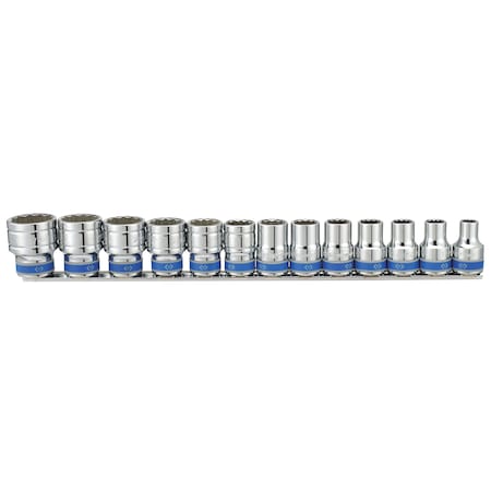 Socket Set, 1/2 Drive, Metric, 13 Piece MPN:A4001MR
