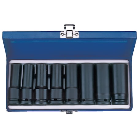 Deep Impact Socket Set, 1/2 Drive, SAE, 8 Piece MPN:A4404SP