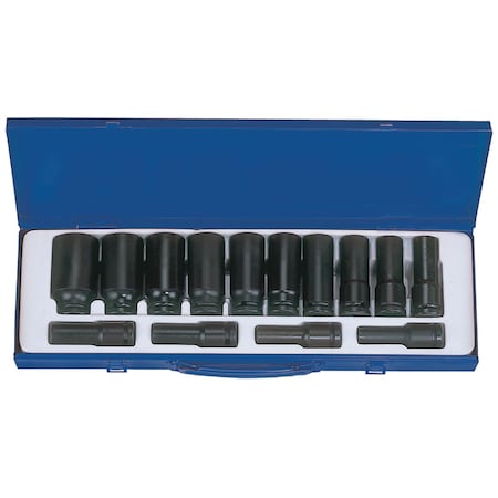 Deep Impact Socket Set, 1/2 Drive, SAE, 14 Piece MPN:A4406SP