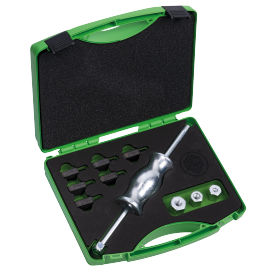 Kukko 10 Piece Slide Hammer Set (Metric) 6 Male Adapters & 3 Female Adapters KS-22-01