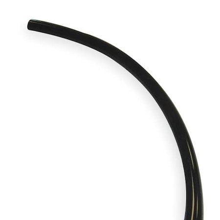 Tubing, Black, Shore A 73, 1/2
