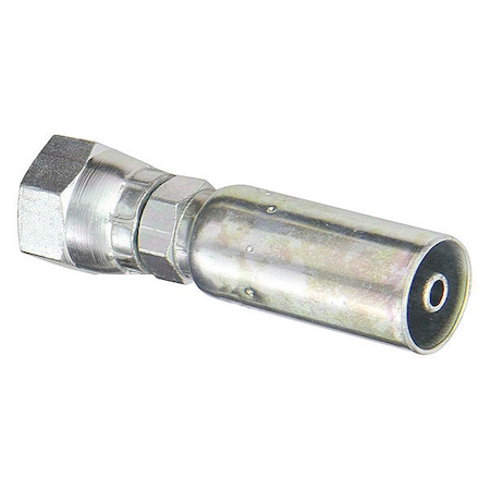Crimp Fitting, Straight, 1/4