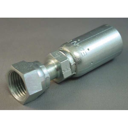 Crimp Fitting, Straight, 3/8