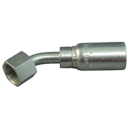 Crimp Fitting, 45 Degrees Elbow, 1/4
