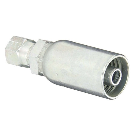 Crimp Fitting, Straight, 3/8