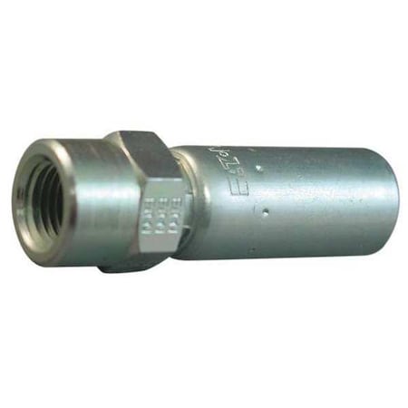 Crimp Fitting, Straight, 3/8