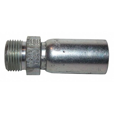 Crimp Fitting, Straight, 3/8
